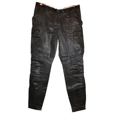 Pre-owned Allsaints Straight Jeans In Black