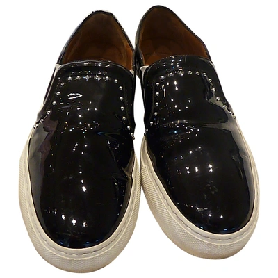 Pre-owned Givenchy Patent Leather Trainers In Black
