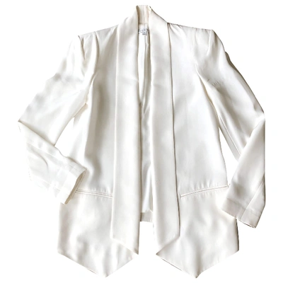 Pre-owned Rebecca Minkoff White Silk Jacket