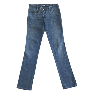 Pre-owned Dolce & Gabbana Straight Jeans In Navy