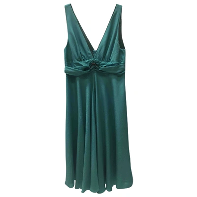 Pre-owned Dolce & Gabbana Silk Mid-length Dress In Green