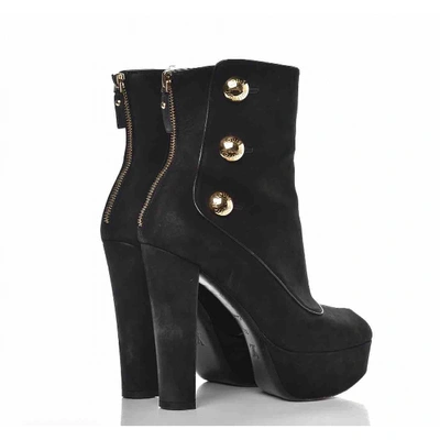 Pre-owned Louis Vuitton Ankle Boots In Black