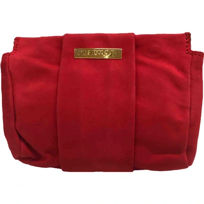 Pre-owned Le Silla Red Suede Clutch Bag