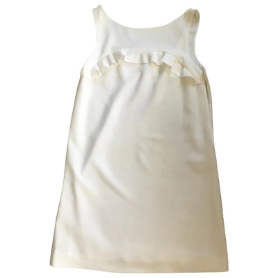 Pre-owned Claudie Pierlot Mini Dress In White