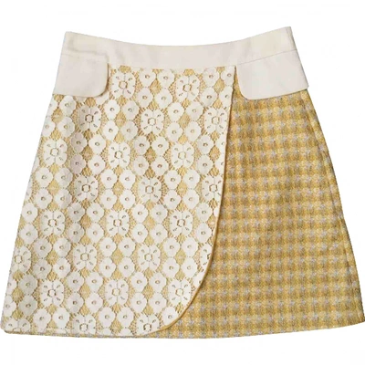 Pre-owned Moschino Cheap And Chic Mid-length Skirt In Yellow