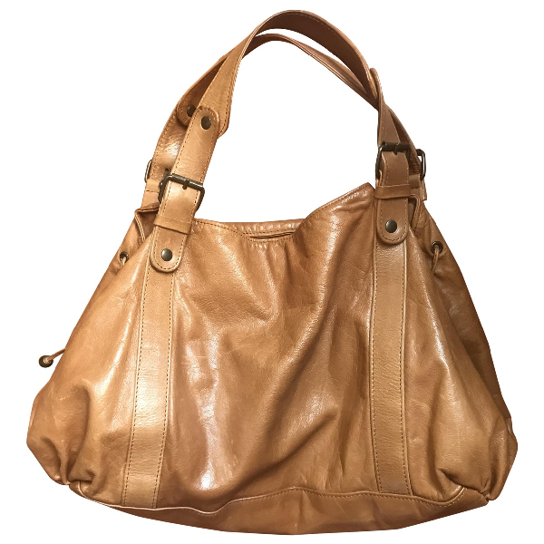 Pre-owned Gerard Darel 24h Camel Leather Handbag | ModeSens