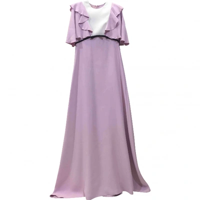 Pre-owned Giambattista Valli Silk Maxi Dress In Pink