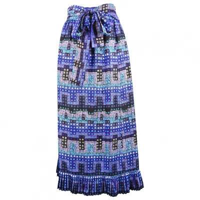 Pre-owned Givenchy Silk Mid-length Skirt In Blue