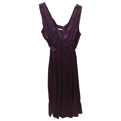 Pre-owned Miu Miu Mid-length Dress In Purple