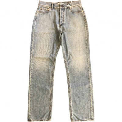 Pre-owned Valentino Slim Jeans In Other