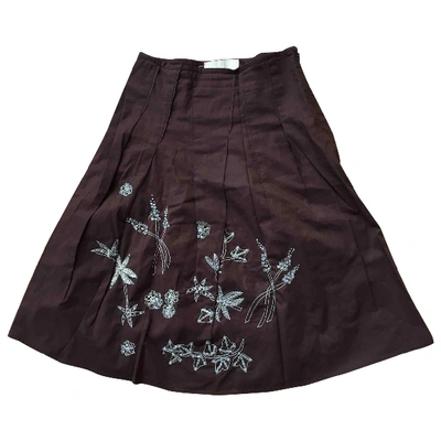 Pre-owned Schumacher Mid-length Skirt In Brown