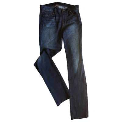 Pre-owned J Brand Straight Jeans In Blue