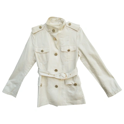 Pre-owned Gloverall Jacket In White