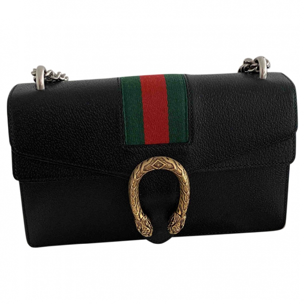 gucci dionysus black leather