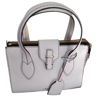 Pre-owned Escada Leather Handbag In White