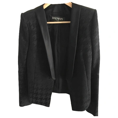 Pre-owned Balmain Suit Jacket In Black