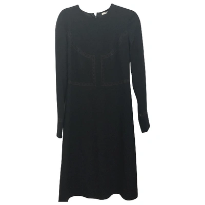 Pre-owned Vilshenko Wool Mid-length Dress In Black
