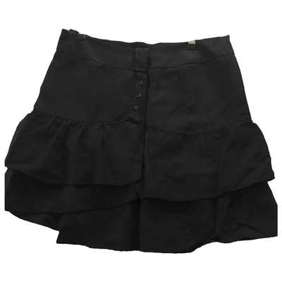 Pre-owned Comptoir Des Cotonniers Mini Skirt In Black