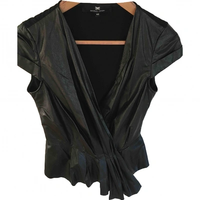 Pre-owned Elisabetta Franchi Short Vest In Black