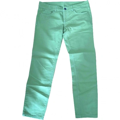 Pre-owned Mauro Grifoni Slim Jeans In Green