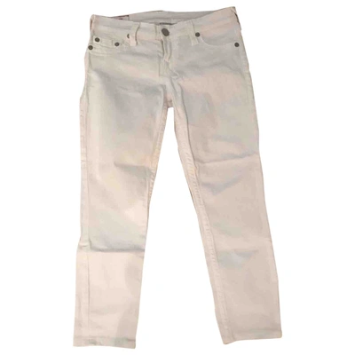 Pre-owned True Religion Slim Jeans In White