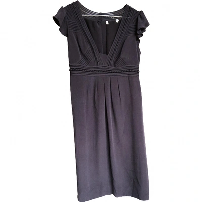 Pre-owned Whistles Silk Mid-length Dress In Purple