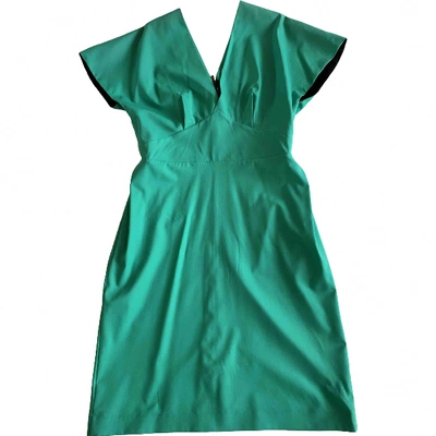 Pre-owned Roland Mouret Wool Mid-length Dress In Green