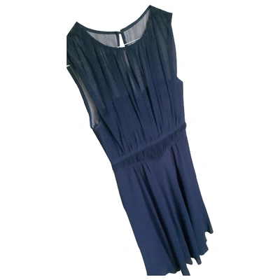 Pre-owned Reiss Mid-length Dress In Navy