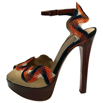 Pre-owned Vionnet Leather Sandals In Multicolour