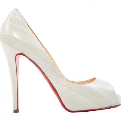 Pre-owned Christian Louboutin Very Privé Leather Heels