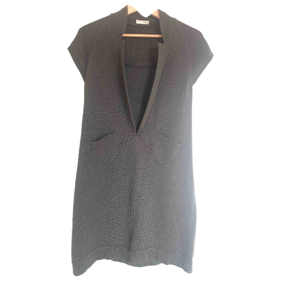 Pre-owned Hoss Intropia Wool Mini Dress In Grey