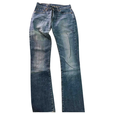 Pre-owned Levi's Straight Jeans In Blue