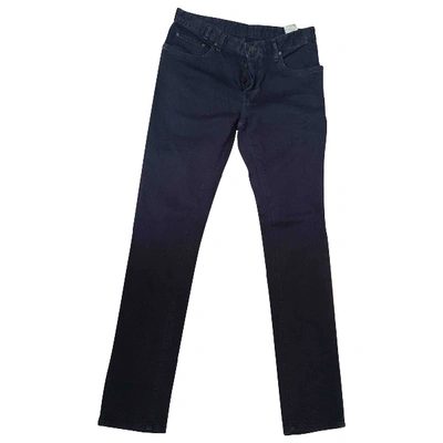 Pre-owned Mauro Grifoni Slim Pants In Blue