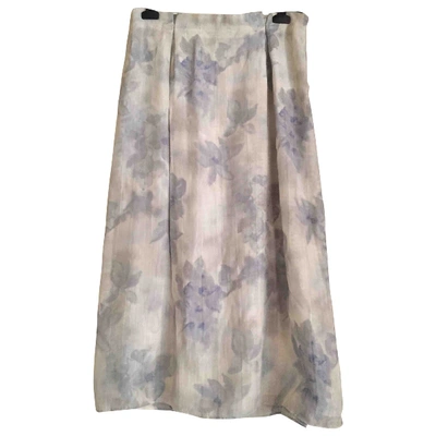 Pre-owned Giorgio Armani Mid-length Skirt In Grey