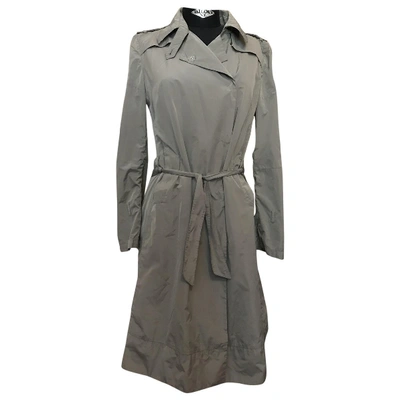 Pre-owned Costume National Trench Coat In Grey