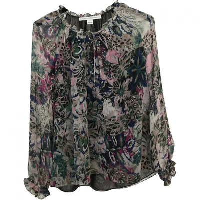 Pre-owned Diane Von Furstenberg Silk Blouse In Multicolour