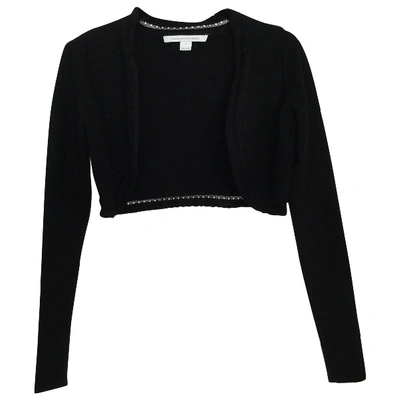 Pre-owned Diane Von Furstenberg Wool Cardigan In Black