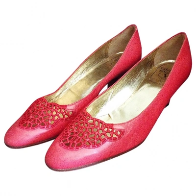 Pre-owned Valentino Garavani Tango Red Leather Heels