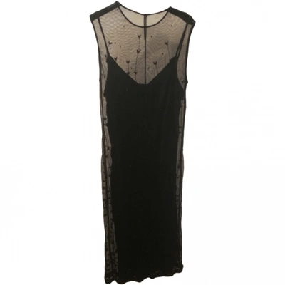 Pre-owned La Perla Lace Mid-length Dress In Black