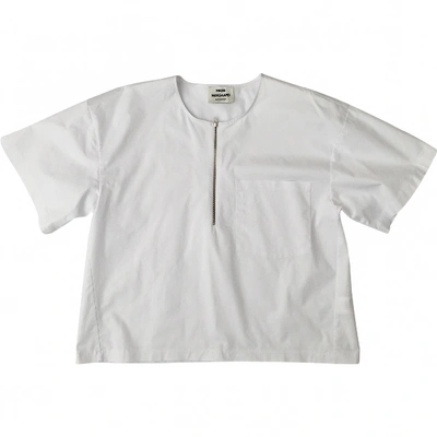 Pre-owned Mads Nørgaard White Cotton Top