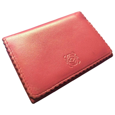 Pre-owned Loewe Leather Card Wallet In Other