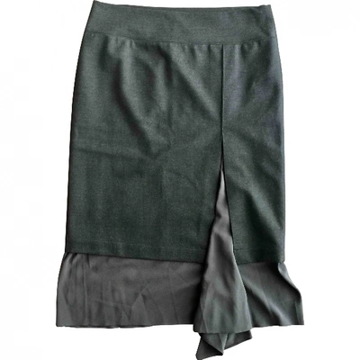 Pre-owned Brunello Cucinelli Wool Mid-length Skirt In Anthracite