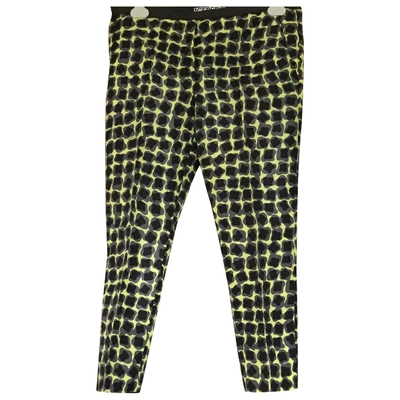 Pre-owned Iceberg Trousers In Yellow