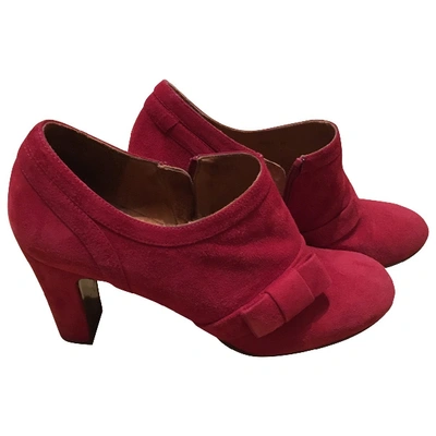 Pre-owned Chie Mihara Red Leather Heels
