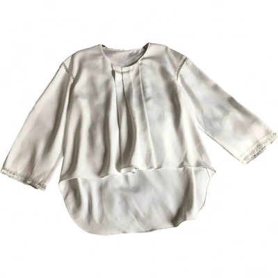 Pre-owned Alexis Mabille White Synthetic Top