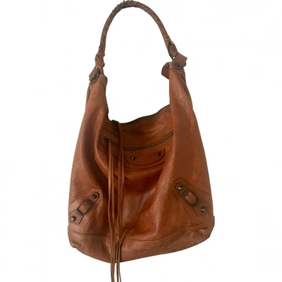 Pre-owned Balenciaga Day  Camel Leather Handbag