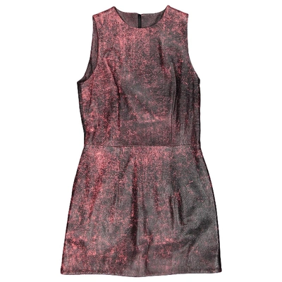 Pre-owned Christopher Kane Leather Mid-length Dress In Pink