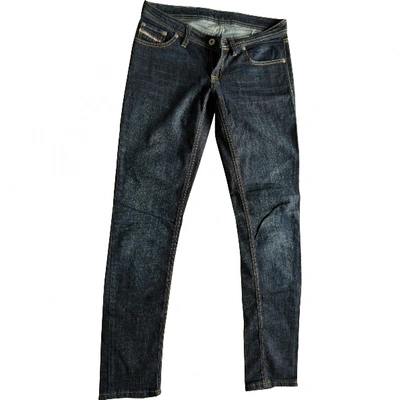 Pre-owned Diesel Slim Jeans In Blue