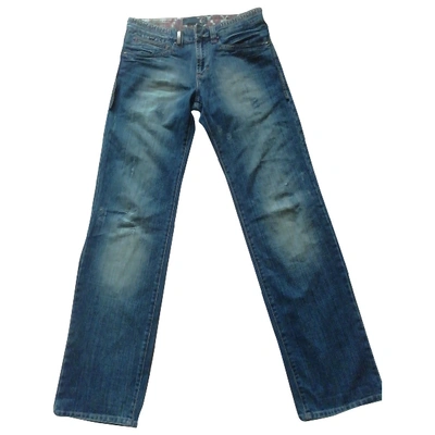 Pre-owned Just Cavalli Straight Jeans In Blue