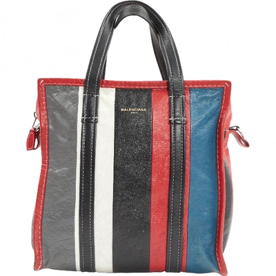 Pre-owned Balenciaga Bazar Bag Leather Tote In Multicolour